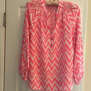 Lilly Pulitzer Pink/Wh Women's blouse
